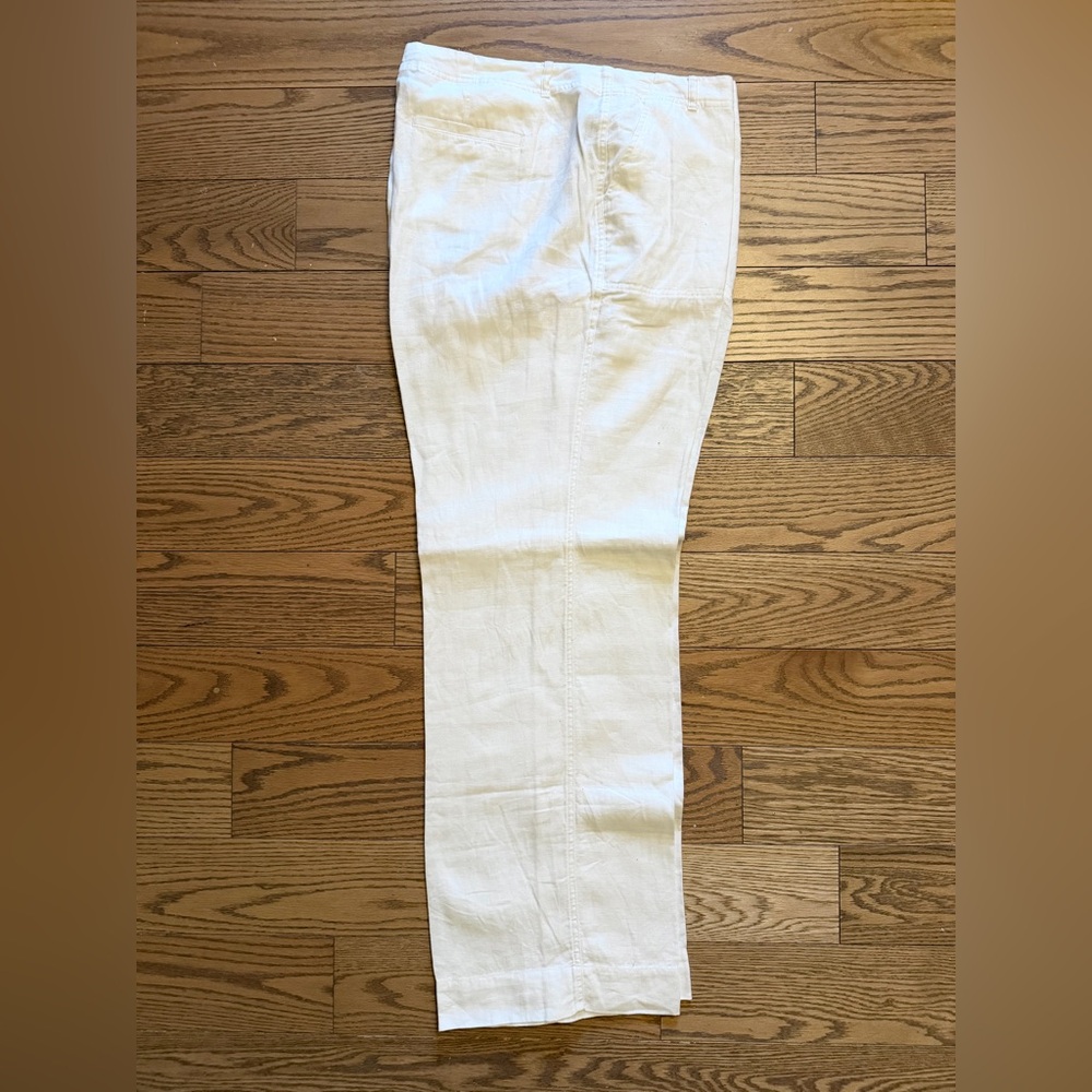 Lauren Ralph Lauren White Straight Leg Pants